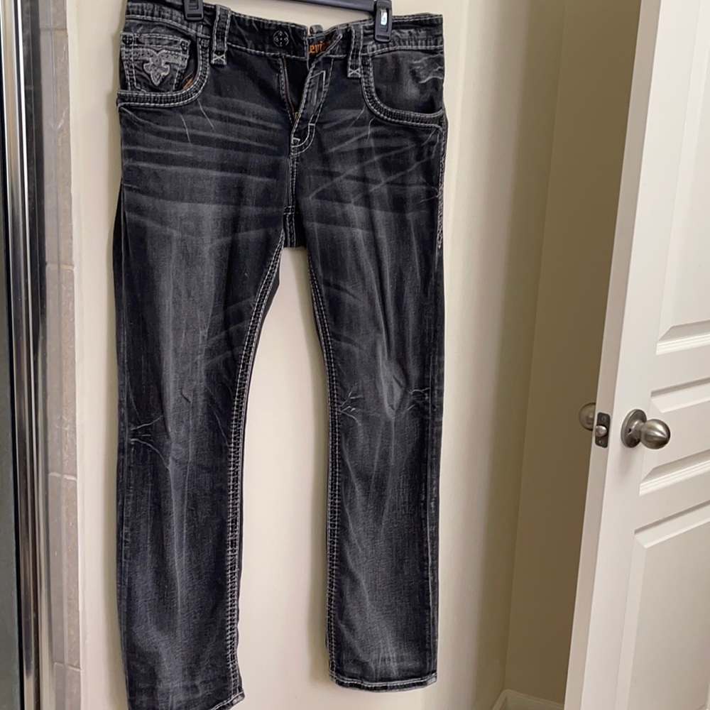 Slightly worn men’s Rock Revival Jeans